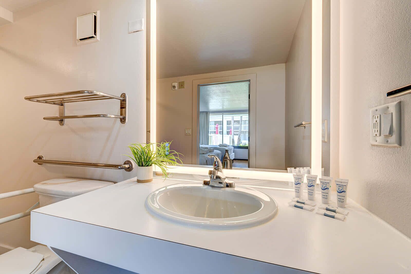 Douche, serviettes fournies