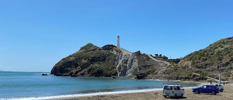 En la playa