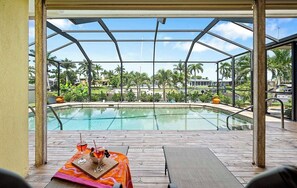 A heated pool
