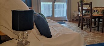 Studio confortable au pied des pistes avec terrasse