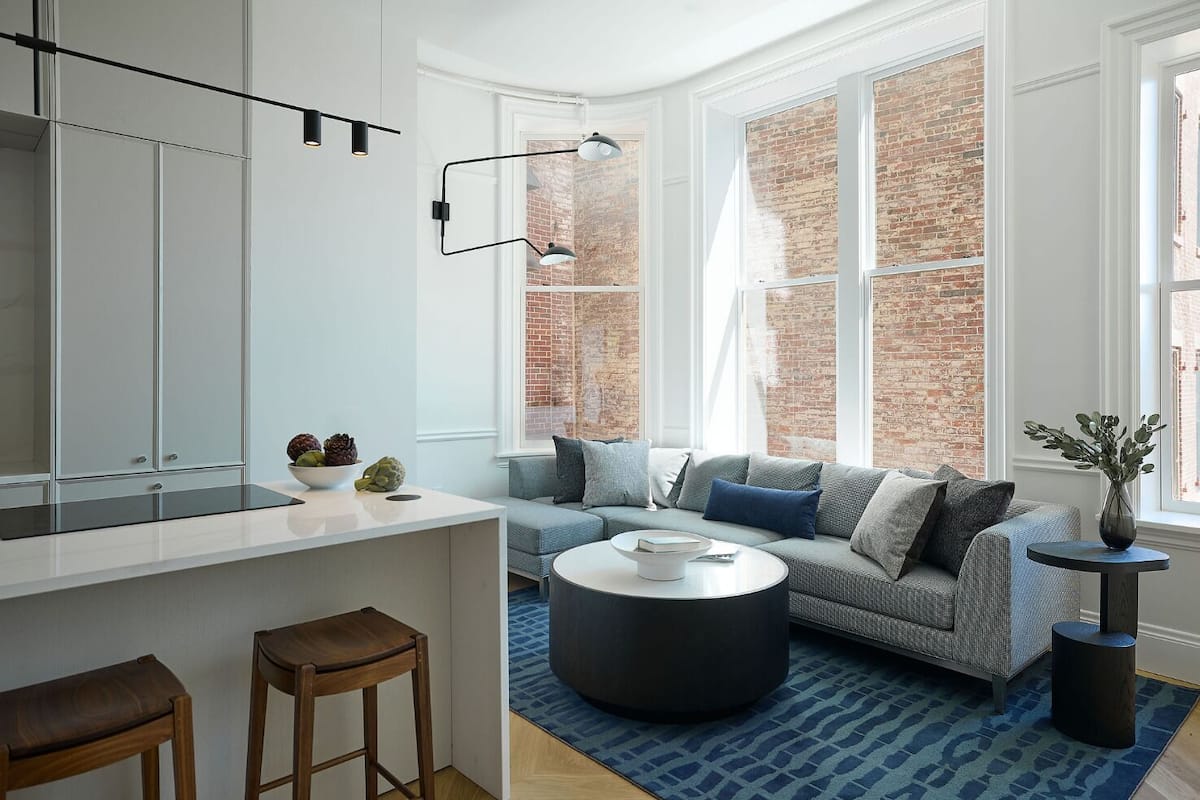 50-inch flat-screen TV with cable channels