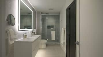 Loft Exclusif, 1 chambre, vue ville | Salle de bain