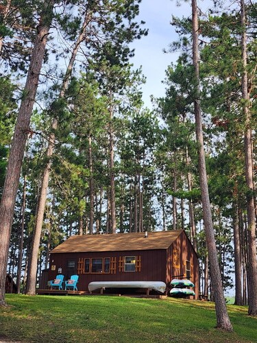 Charming 1-bedroom cabin in wonderful Park Rapids with AC & WIFI. includes Dock.