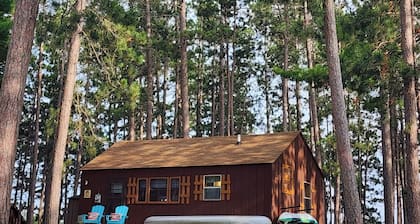 Charming 1-bedroom cabin in wonderful Park Rapids with AC & WIFI. includes Dock.