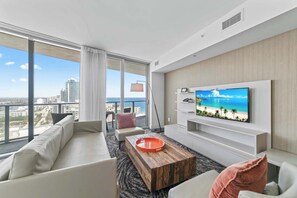 50-inch flat-screen TV with digital channels