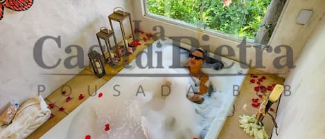 Outdoor treatment areas, body treatments, aromatherapy