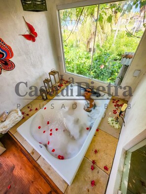 Outdoor treatment area, body treatments, aromatherapy - La casa di pietra (Trairi)