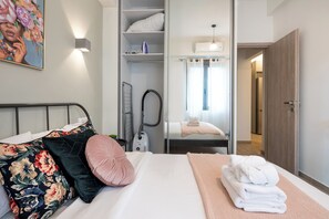 Blackout curtains, iron/ironing board, free WiFi