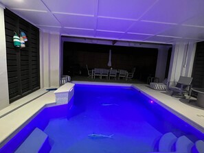 A heated pool