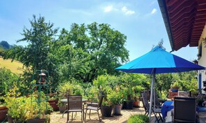 Outdoor dining - Studio 'Rehblick' with Shared Garden and Wi-Fi (Zell am Harmersbach)