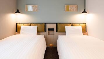 Standard Room, 2 Twin Beds, Non Smoking | Premium bedding, blackout drapes, free WiFi, bed sheets