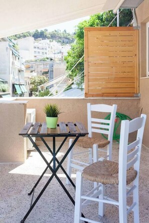 屋外ダイニングエリア