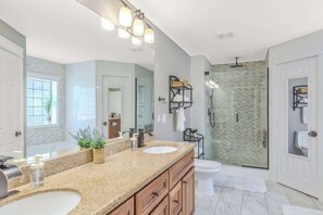 Shower, hair dryer