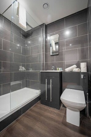 Shower, hair dryer