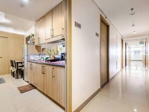 Appartement, 1 slaapkamer, balkon, uitzicht op de stad | Privékeuken