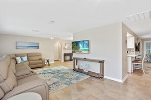 House, Multiple Beds (Beach Retreat) | Living area - Beach Retreat (Fort Myers Beach)