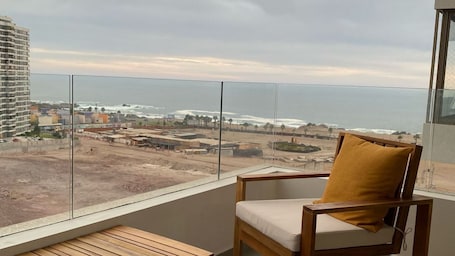 Apartamento | Parte interna. Hermoso depto de 1D terraza y vista mar