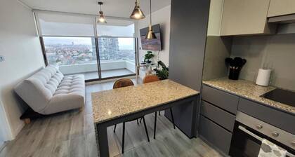 Hermoso depto de 1D terraza y vista mar