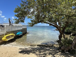 Plage privée, sable blanc