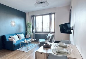 Superior appartement, uitzicht op tuin | Uitzicht vanuit de kamer