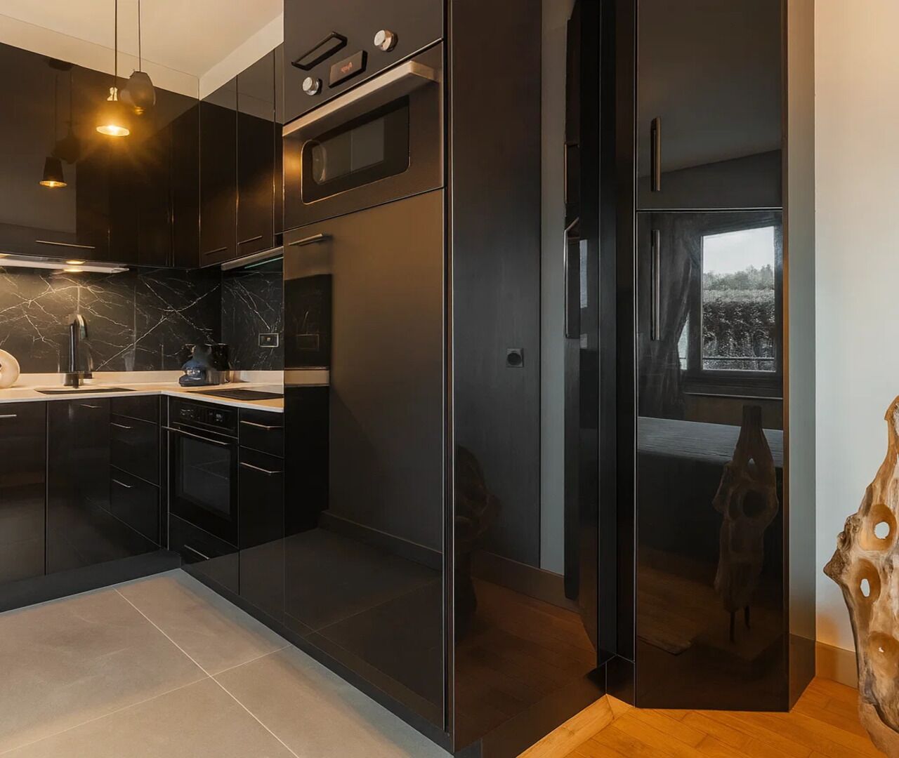 スーペリア アパートメント ガーデンビュー | 専用キッチン | エスプレッソマシン、電気ポット、トースター、冷凍庫