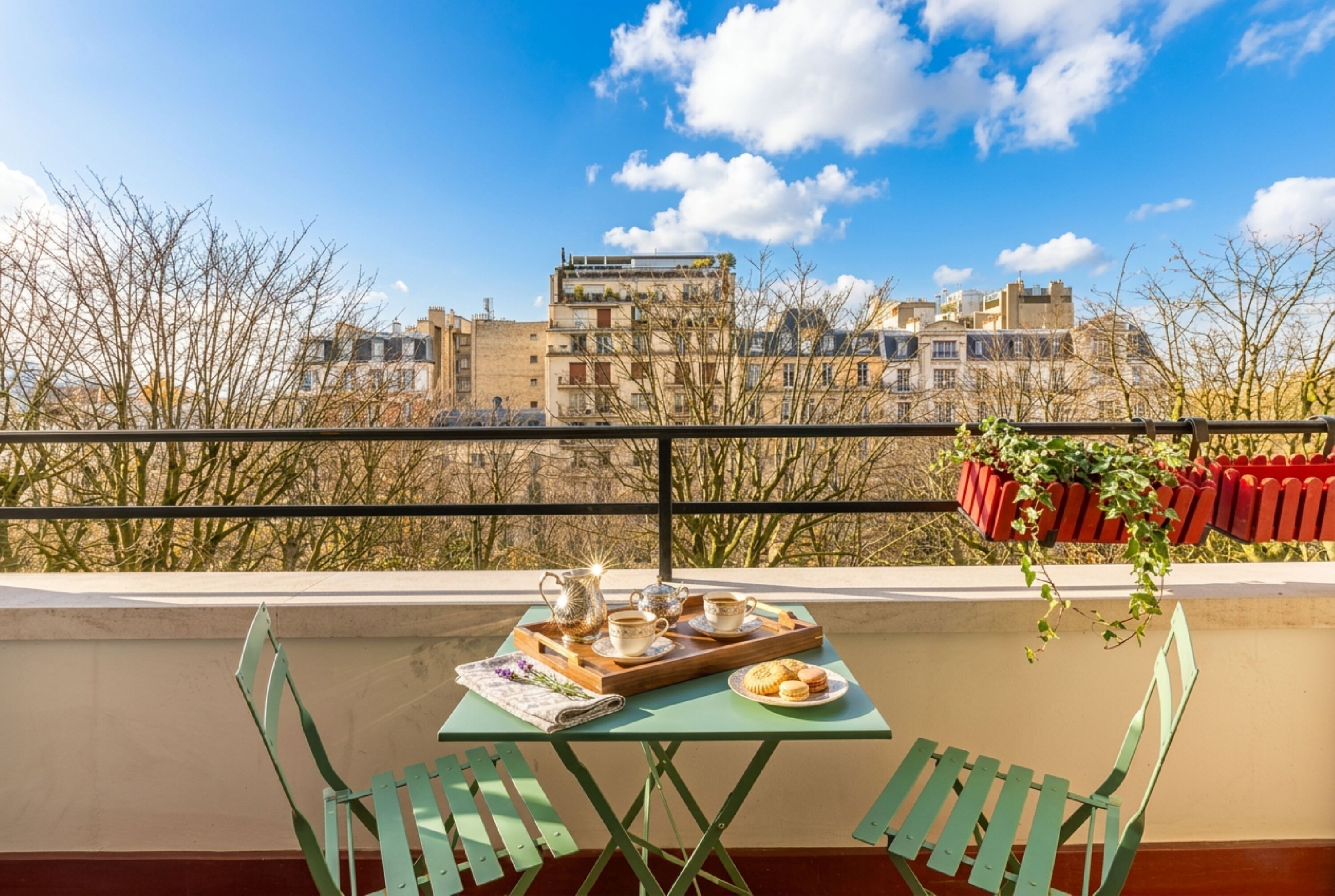 Appartement supérieur, vue sur le jardin | Terrasse/patio