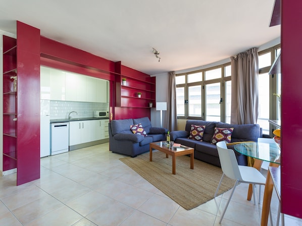 Living room - Beachfront Home in Las Palmas by Playa Canteras (Las Palmas de Gran Canaria)
