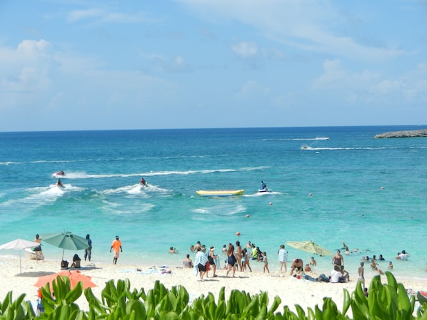 Sun-loungers, beach towels
