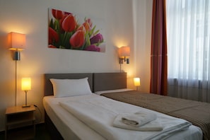 Desk, iron/ironing board, free WiFi, bed sheets