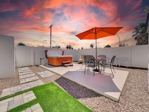 House, Multiple Beds, Hot Tub, Garden View | View from room