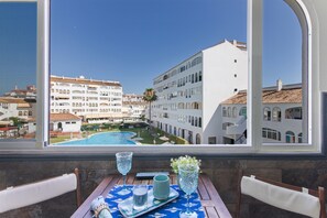 Dining - Apartment 'El Portil' with Shared Pool, Wi-Fi and Air Conditioning (El Portil)