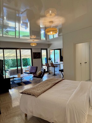 1 bedroom, iron/ironing board, bed sheets