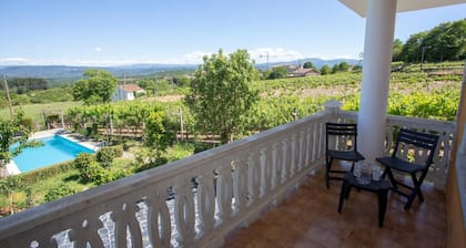 Villa with Private Pool, Mountain Views & Wi-Fi in Pantón, Ribeira Sacra