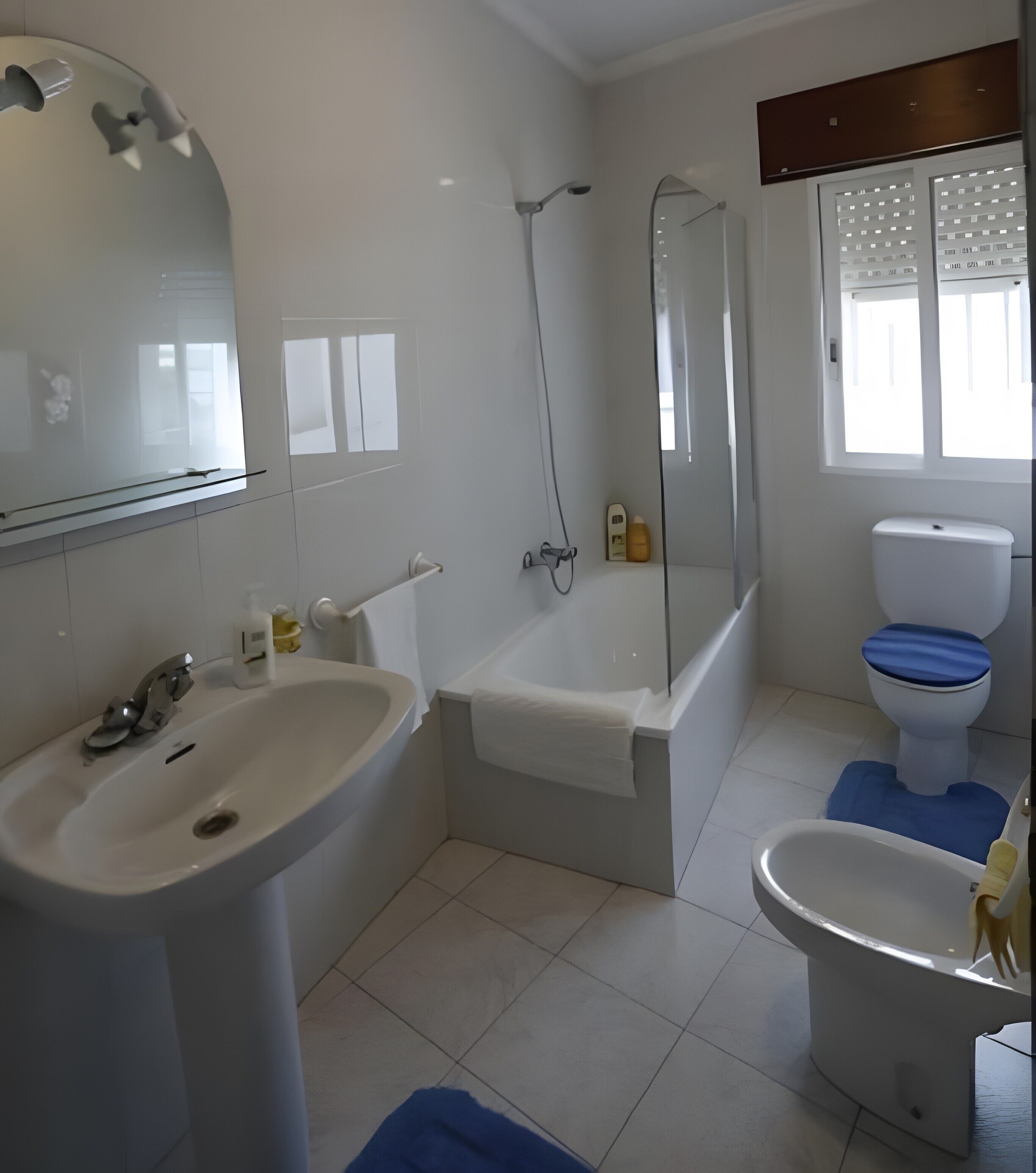 Suihku, hiustenkuivaaja, pyyhkeet