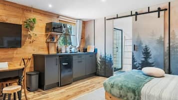 1 Schlafzimmer, BĂŒgeleisen/BĂŒgelbrett, Reisekinderbett, kostenloses WLAN