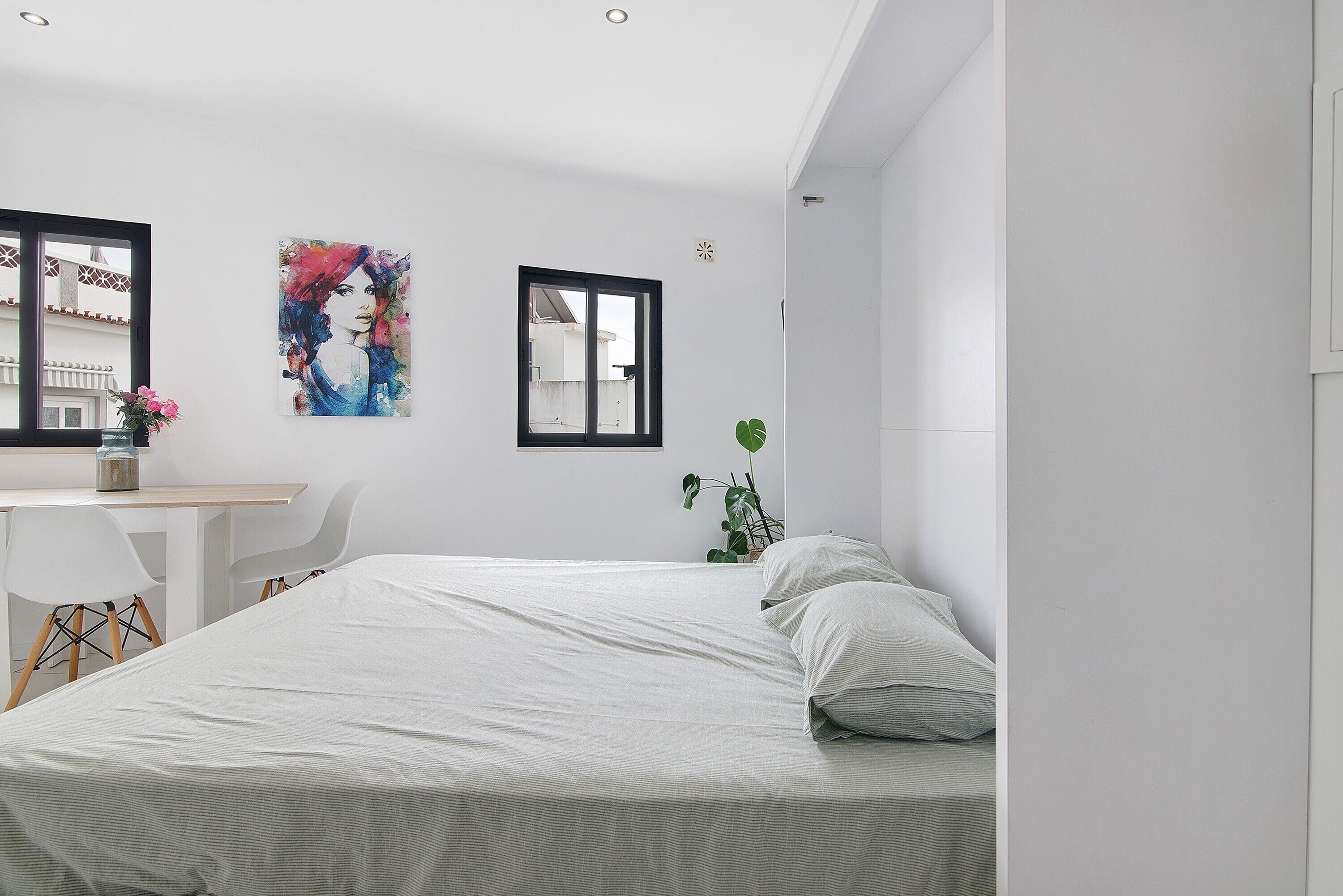 1 habitación, tabla de planchar con plancha, wifi y ropa de cama 