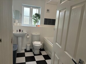Towels, soap, toilet paper