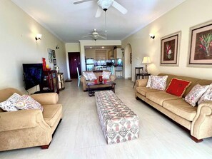 Apartment, 2 Bedrooms, Balcony, Garden View | Living area - Island Time El Sol - 2bd By Zenbreak (Durants)