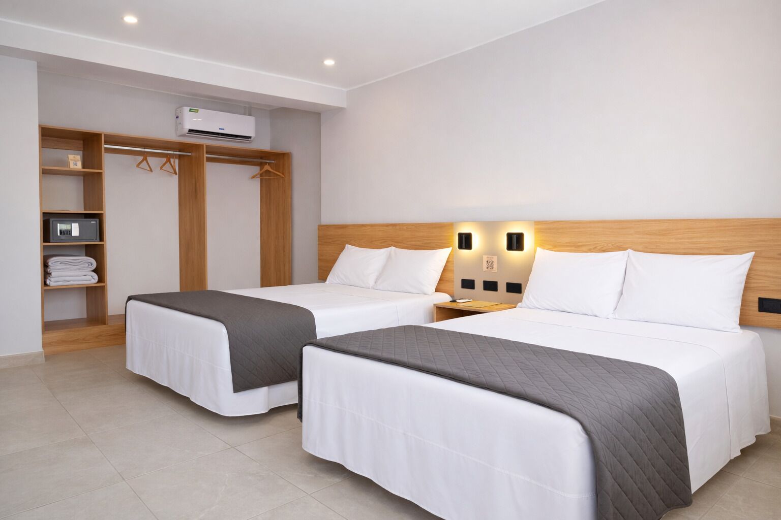 Deluxe Double Room, Balcony, City View | In-room safe, desk, laptop workspace, blackout drapes