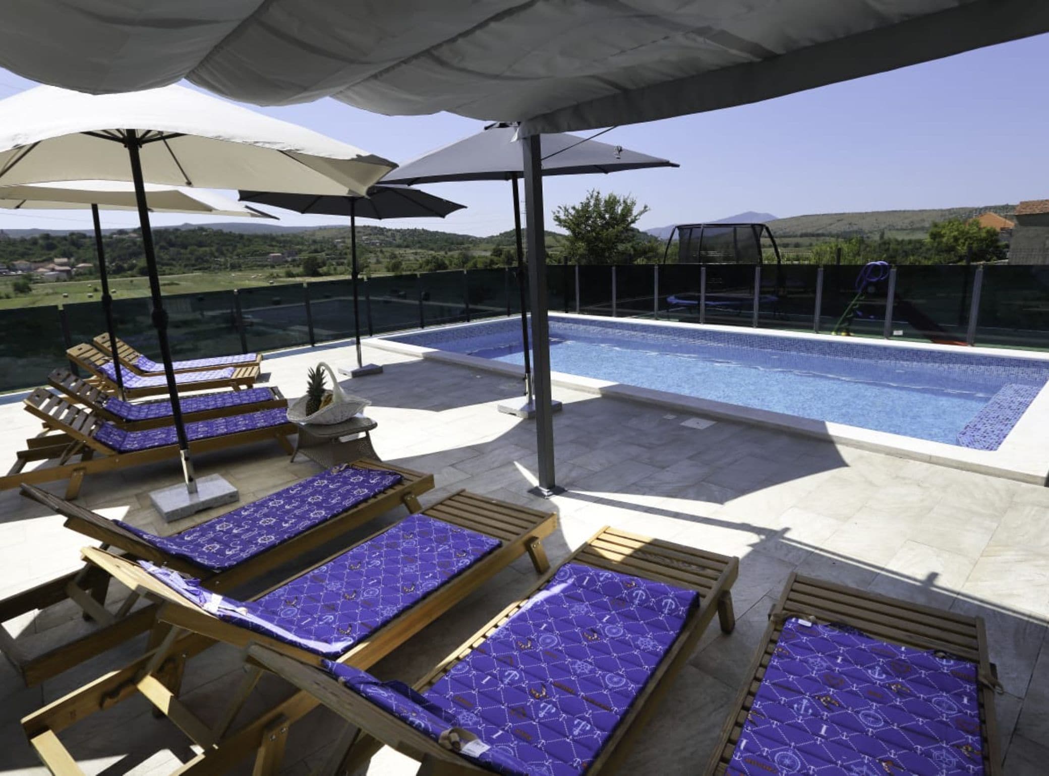 House (Five Bedroom Holiday Home) | Outdoor pool | Outdoor pool, pool umbrellas, sun loungers