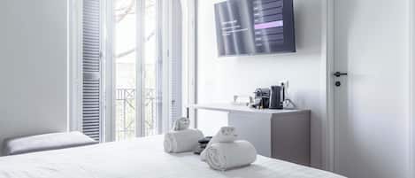Desk, iron/ironing board, free WiFi, bed sheets