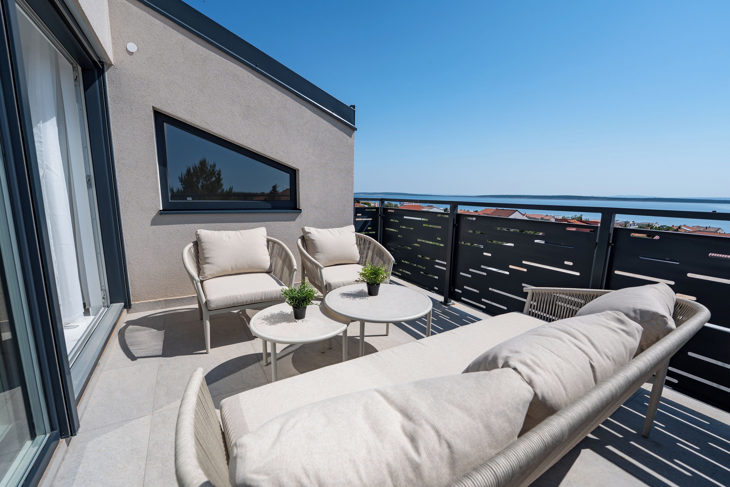 Comfort-lejlighed - 2 soveværelser - havudsigt | Terrasse/gårdhave