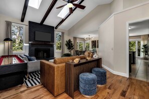 Smart TV, video games, foosball, table tennis