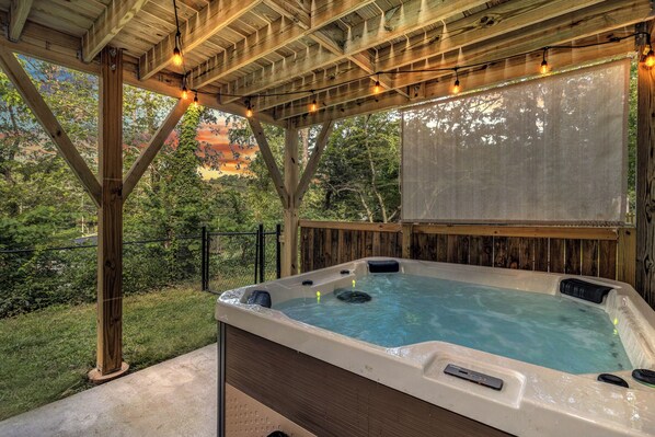Bain à remous extérieur