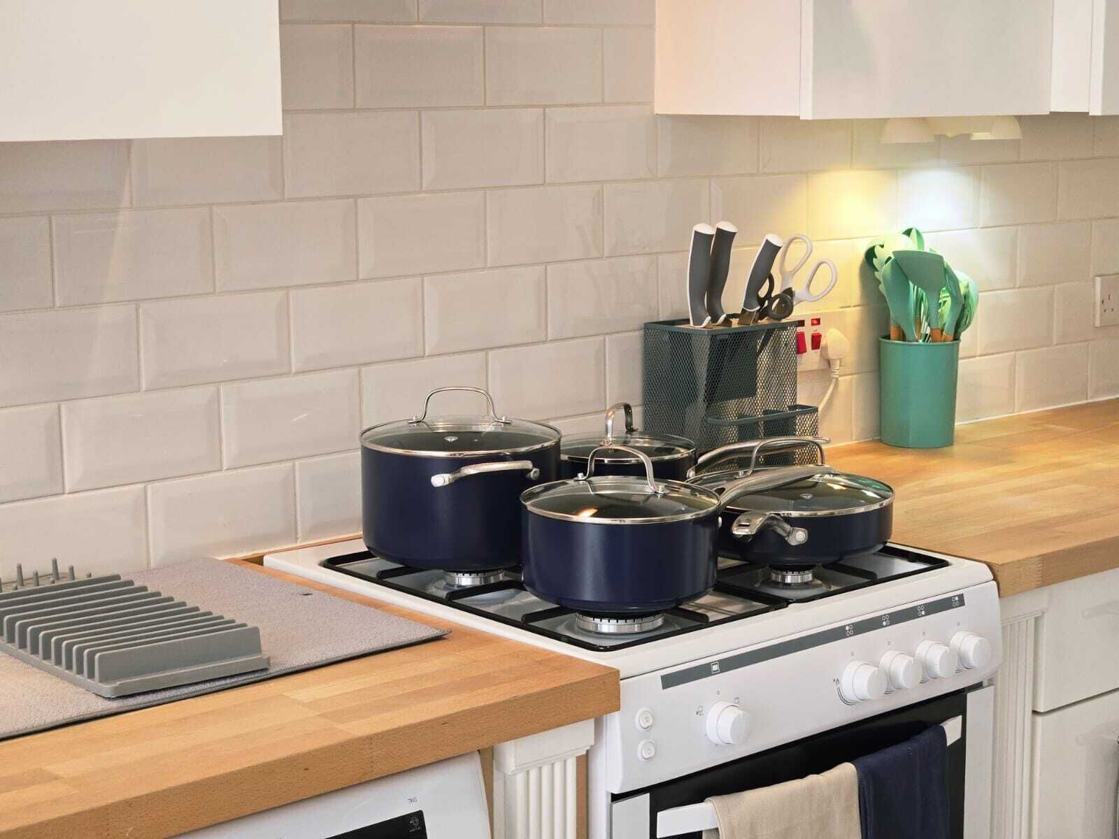 Microwave, oven, stovetop