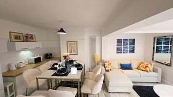 TV connectée, cheminée