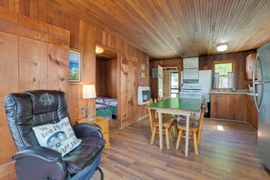 Interior - Beach & Dock Access! Upper Peninsula Cabin Retreat (Cedarville)