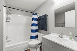 Towels, soap, toilet paper