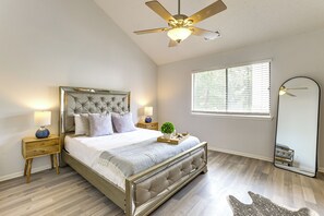 2 bedrooms, internet, bed sheets