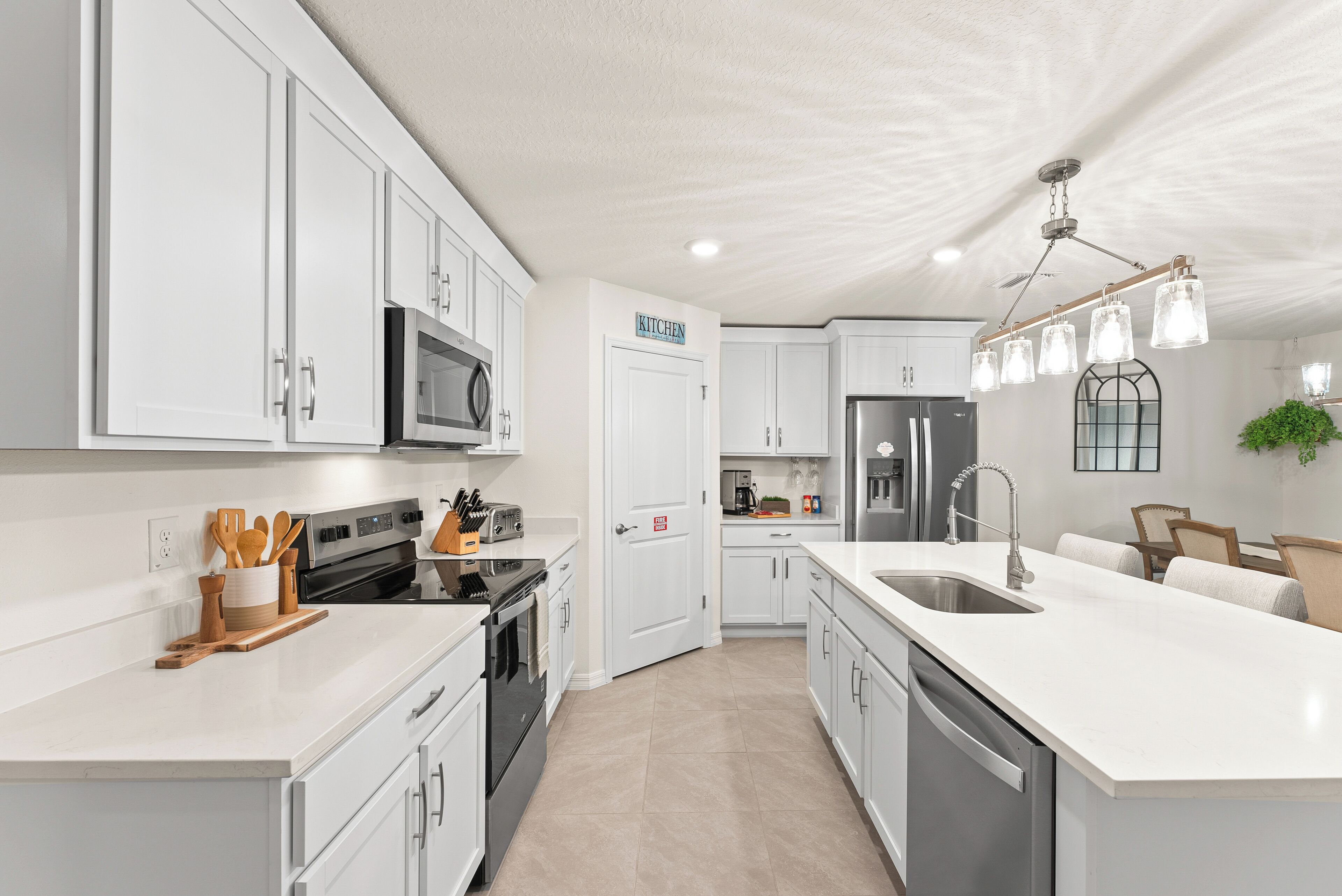 Microwave, oven, stovetop, dishwasher